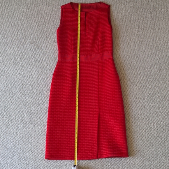 Carolina Herrera Red Cocktail Dress Size 2 - Picture 7 of 9